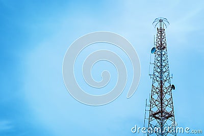 Telecommunication tower Stock Photo