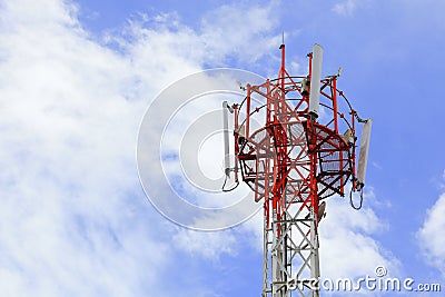 Telecommunication Tower Stock Photo