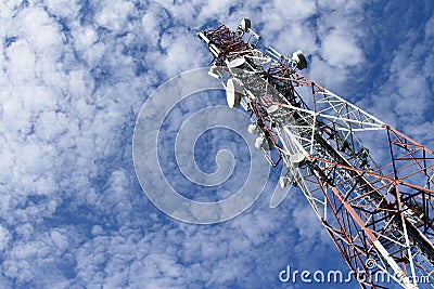 Telecommunications tower Stock Photo
