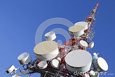 Telecommunications tower Stock Photo