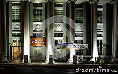 Telecoms Museum of Malaysia by night Editorial Stock Photo