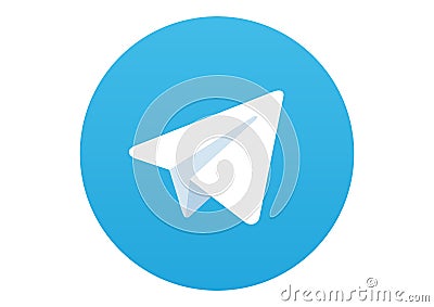 Telegram Social Media Logo Editorial Stock Photo