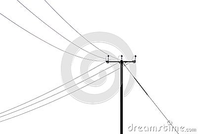 Telegraph Pole Stock Photo