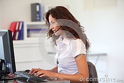 Telemarketing Stock Photo