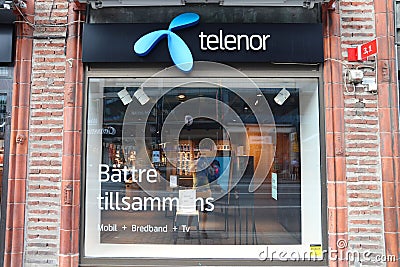 Telenor mobile operator Editorial Stock Photo