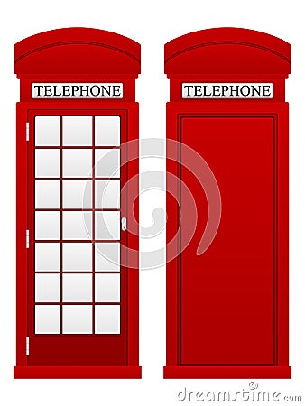 Telephone box Vector Illustration