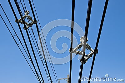 Telephone cable Stock Photo