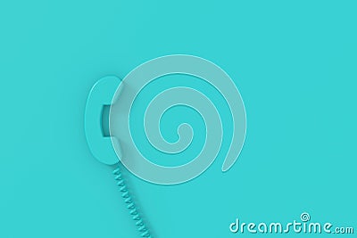 Telephone contact banner design. 3D rendering Stock Photo