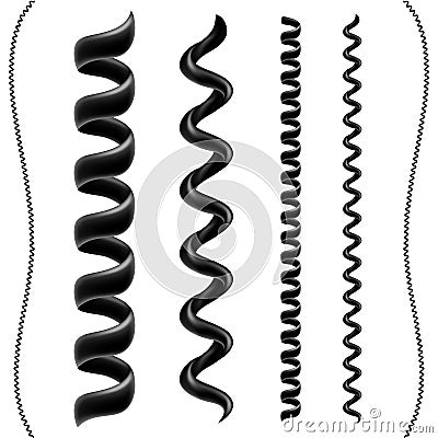 Telephone cord set Vector Illustration
