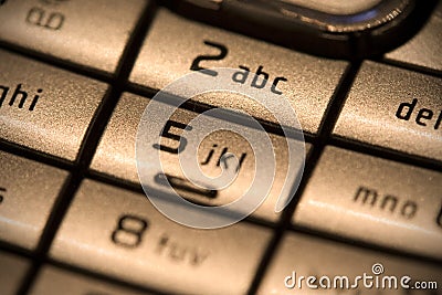 Telephone keypad Stock Photo