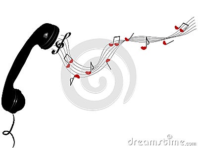 Telephone receiver Vector Illustration