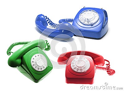 Telephones Stock Photo