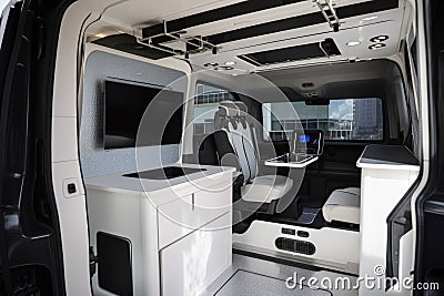 telepresence vehicle, allowing driver to remotely view and control connected car from anywhere in the world Stock Photo