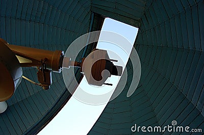 Telescope counterweight Stock Photo