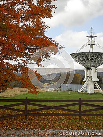 Telescope, Green Bank National Radio Astronomy Observatory Stock Photo