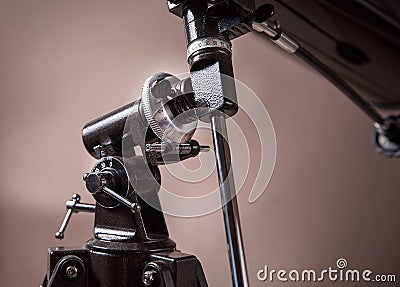 Telescope mount closeup Stock Photo