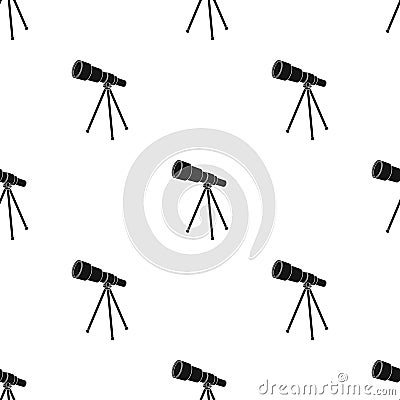 Telescope for schools. Device for astronomy. Device for inspection of the stars.School And Education single icon in Vector Illustration