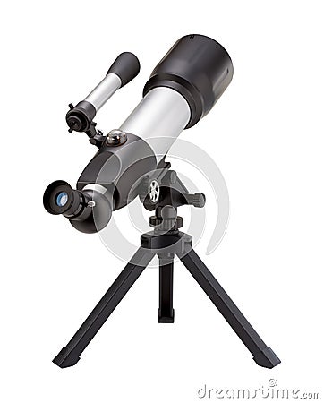 Telescope and Tripod Stock Photo