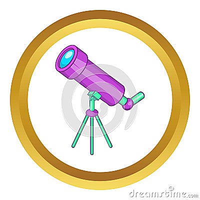 Telescope vector icon Vector Illustration