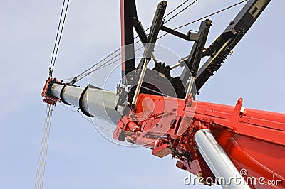 Telescopic Crane Stock Photo