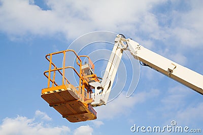 Telescopic crane Stock Photo