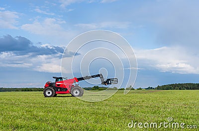 Telescopic handler Stock Photo