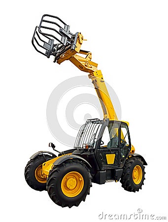 Telescopic loader Stock Photo