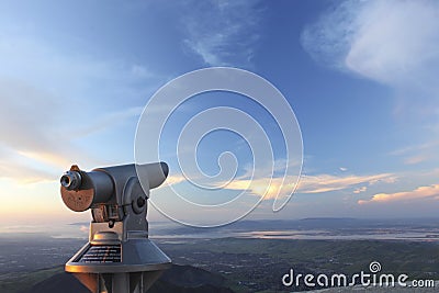 Telescopic view Stock Photo