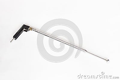 Telescoping scanner antenna Stock Photo