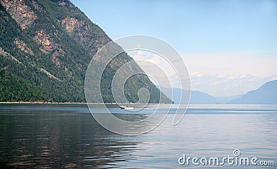 Teletskoe lake. Altai mountains, Siberia. Russia. Stock Photo