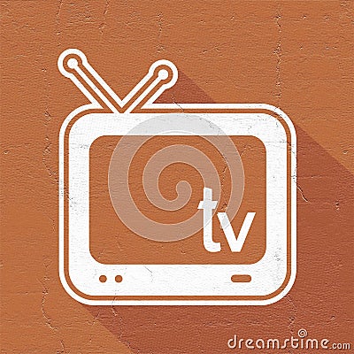 Television icon Stock Photo