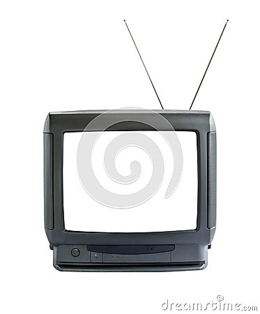 Television isolated Stock Photo