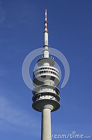 The television tower of Munich in Bavaria Editorial Stock Photo