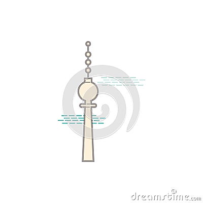 Television tower Vector Illustration