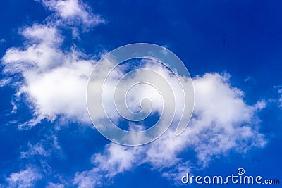 Small cloud in the sky Stock Photo