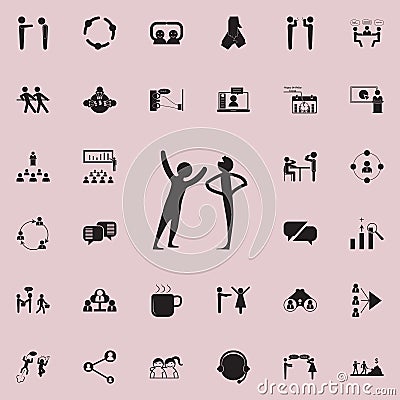 tell jokes icon. Detailed set of Conversation and Friendship icons. Premium quality graphic design sign. One of the collection ico Stock Photo