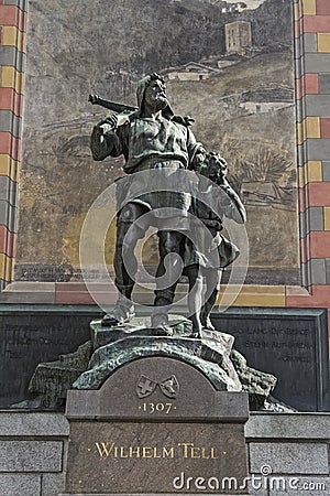 Tell monument in Altdorf Stock Photo