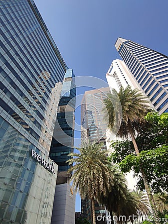 Temasek Blvd, Singapore - January, 2024 : Office building in the Temasek Blvd area of ??Singapore Editorial Stock Photo