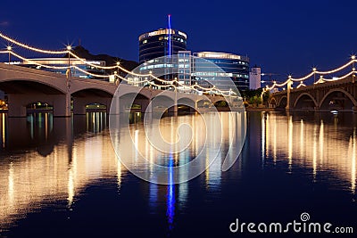 Tempe Town Lake in Tempe, Arizona Editorial Stock Photo