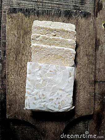 Tempeh is Indonesian tradisional food Stock Photo