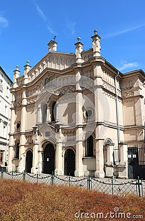 Tempel Synagogue, KrakÃ³w, Poland Stock Photo