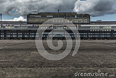 Tempelhof Airfield, Berlin, Germany: 15th August 2018 Editorial Stock Photo