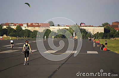 Tempelhofer Feld Berlin Editorial Stock Photo