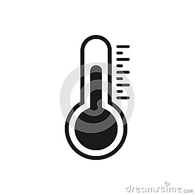 Temperature flat vector icon symbol Stock Photo