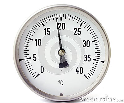 Temperature gauge Stock Photo