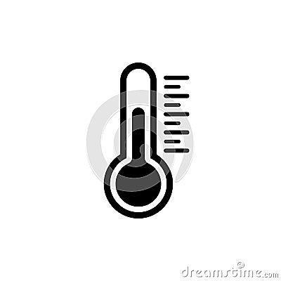 Temperature icon in flat style. Chill symbol Vector Illustration