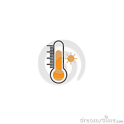 Temperature logo template Vector Illustration