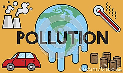 Temperature Save Earth Pollution Planet Environment Climate Chan Stock Photo