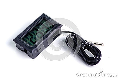 Temperature sensor display Stock Photo