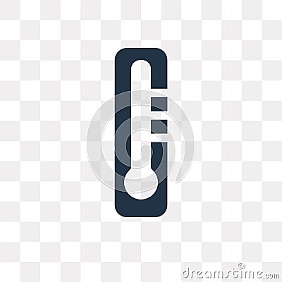 Temperature vector icon isolated on transparent background, Temp Vector Illustration